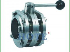 卫生级法兰蝶阀 武汉昊特流体设备公司